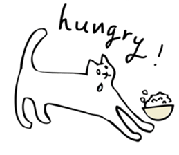 White eyed cat (English Ver.) sticker #7683299