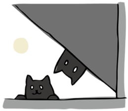 White eyed cat (English Ver.) sticker #7683300