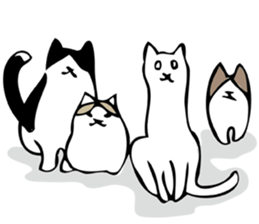 White eyed cat (English Ver.) sticker #7683301