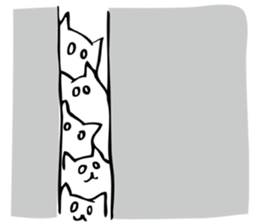 White eyed cat (English Ver.) sticker #7683317