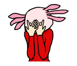 Surely there is someone inside (Axolotl) sticker #7683369