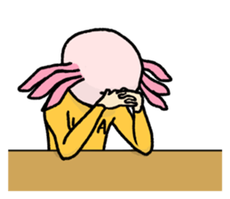 Surely there is someone inside (Axolotl) sticker #7683373