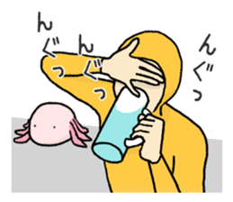 Surely there is someone inside (Axolotl) sticker #7683375