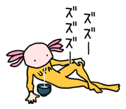 Surely there is someone inside (Axolotl) sticker #7683380