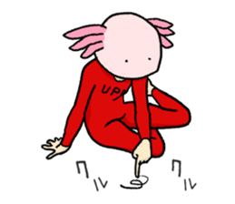 Surely there is someone inside (Axolotl) sticker #7683384