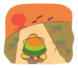 Lovely tortoise (English) sticker #7683470