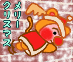 Monkey! Winter & New Year sticker #7684134