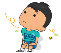 Tennis Boy II sticker #7684665