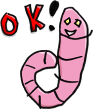 Earthworm(hanaka) sticker #7684980