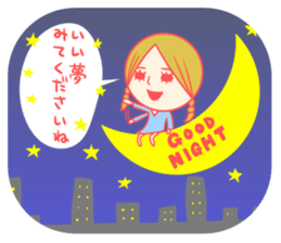 Girls sticker usable cutely  Honorific sticker #7685581