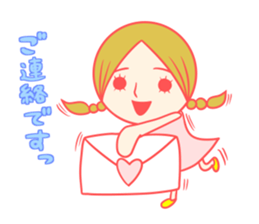 Girls sticker usable cutely  Honorific sticker #7685590