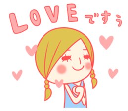 Girls sticker usable cutely  Honorific sticker #7685594