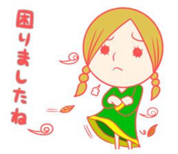 Girls sticker usable cutely  Honorific sticker #7685615