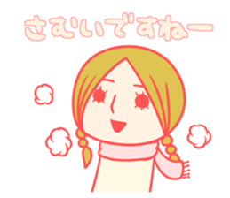 Girls sticker usable cutely  Honorific sticker #7685616