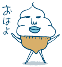 ice cream Taro sticker #7685820