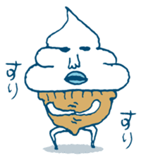 ice cream Taro sticker #7685821