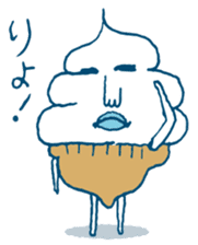 ice cream Taro sticker #7685822