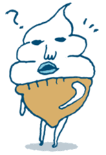 ice cream Taro sticker #7685823