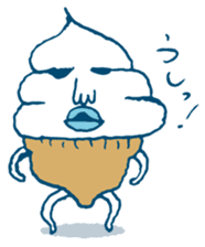 ice cream Taro sticker #7685826