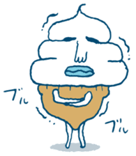 ice cream Taro sticker #7685832