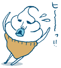 ice cream Taro sticker #7685833