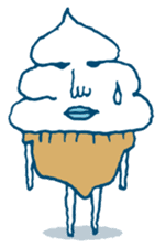 ice cream Taro sticker #7685834
