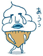 ice cream Taro sticker #7685835