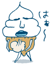 ice cream Taro sticker #7685836