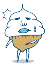 ice cream Taro sticker #7685839