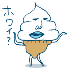 ice cream Taro sticker #7685840