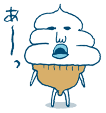 ice cream Taro sticker #7685842