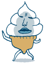 ice cream Taro sticker #7685846
