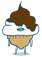 ice cream Taro sticker #7685850