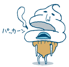 ice cream Taro sticker #7685851