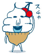 ice cream Taro sticker #7685853