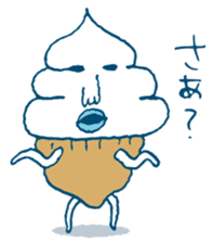 ice cream Taro sticker #7685854