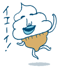 ice cream Taro sticker #7685855