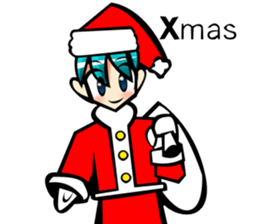 Boy of Santa Claus sticker #7686860