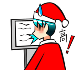 Boy of Santa Claus sticker #7686878