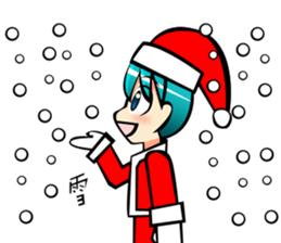 Boy of Santa Claus sticker #7686882