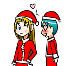 Boy of Santa Claus sticker #7686884