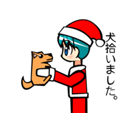 Boy of Santa Claus sticker #7686886