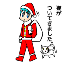 Boy of Santa Claus sticker #7686887