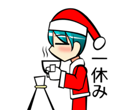 Boy of Santa Claus sticker #7686893