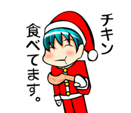 Boy of Santa Claus sticker #7686895