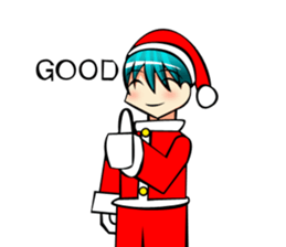 Boy of Santa Claus sticker #7686898