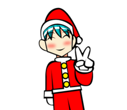 Boy of Santa Claus sticker #7686899