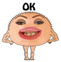 The big mouth English version sticker #7687072