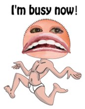 The big mouth English version sticker #7687076