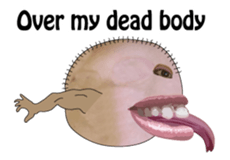 The big mouth English version sticker #7687099